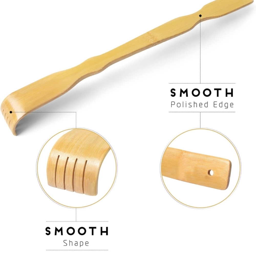 2 TungSam Self-Therapeutic Bamboo Back Scratcher (17 inches - Picture 3 of 8